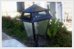 lanterne de jardin en fer forgé